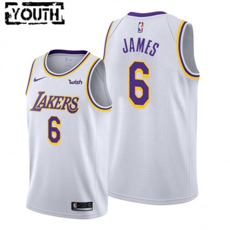 Kinder NBA Los Angeles Lakers Trikot LeBron James 6 Nike 2021-2022 Association Edition Swingman